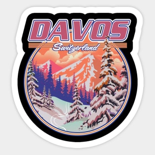 Davos Switzerland Sticker